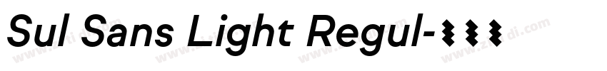 Sul Sans Light Regul字体转换 Sul Sans Light Regul字体转换